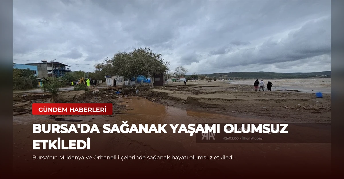 Bursa'da sağanak yaşamı olumsuz etkiledi