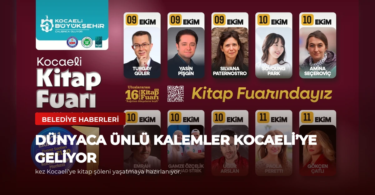 Dünyaca ünlü kalemler Kocaeli’ye geliyor