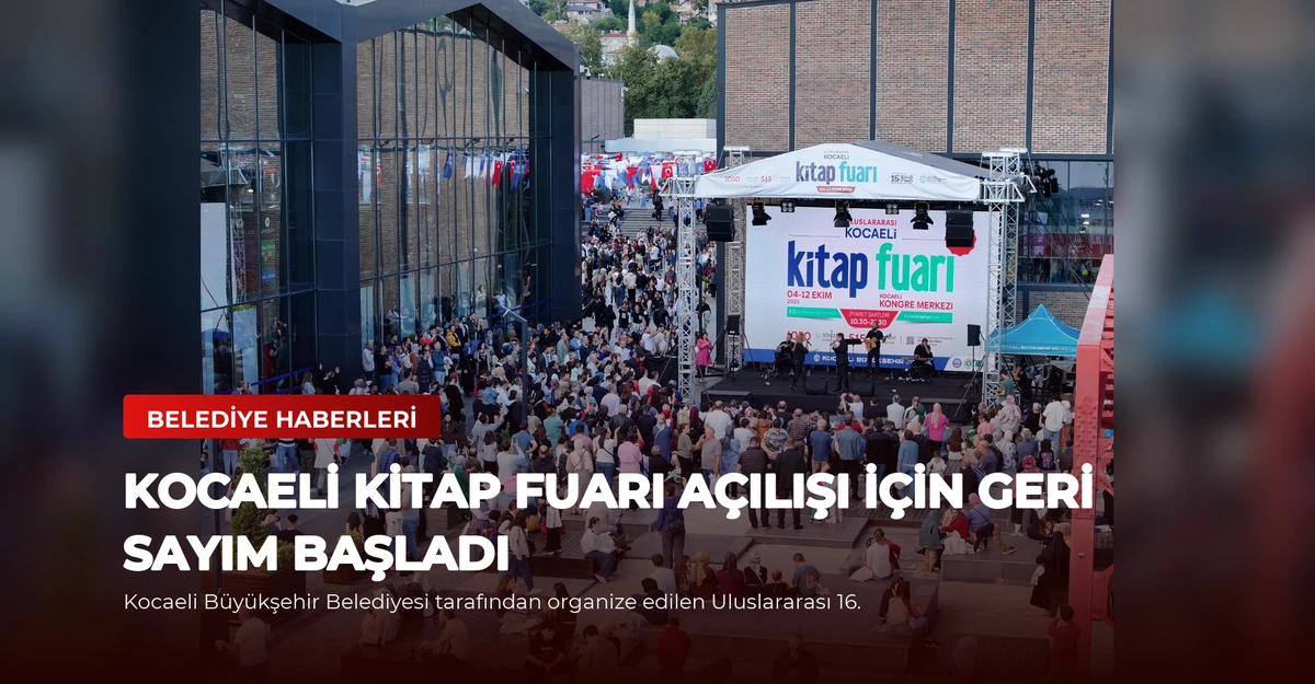 Kocaeli Kitap Fuarı açılışı için geri sayım başladı