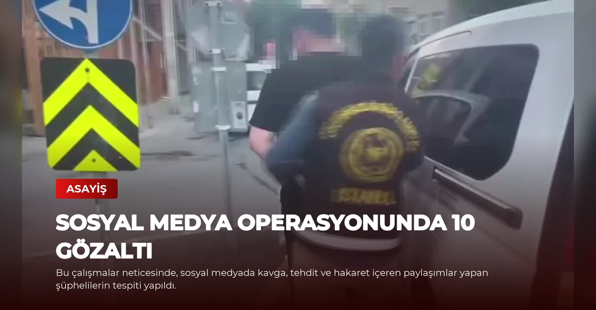 Sosyal Medya Operasyonunda 10 Gözaltı