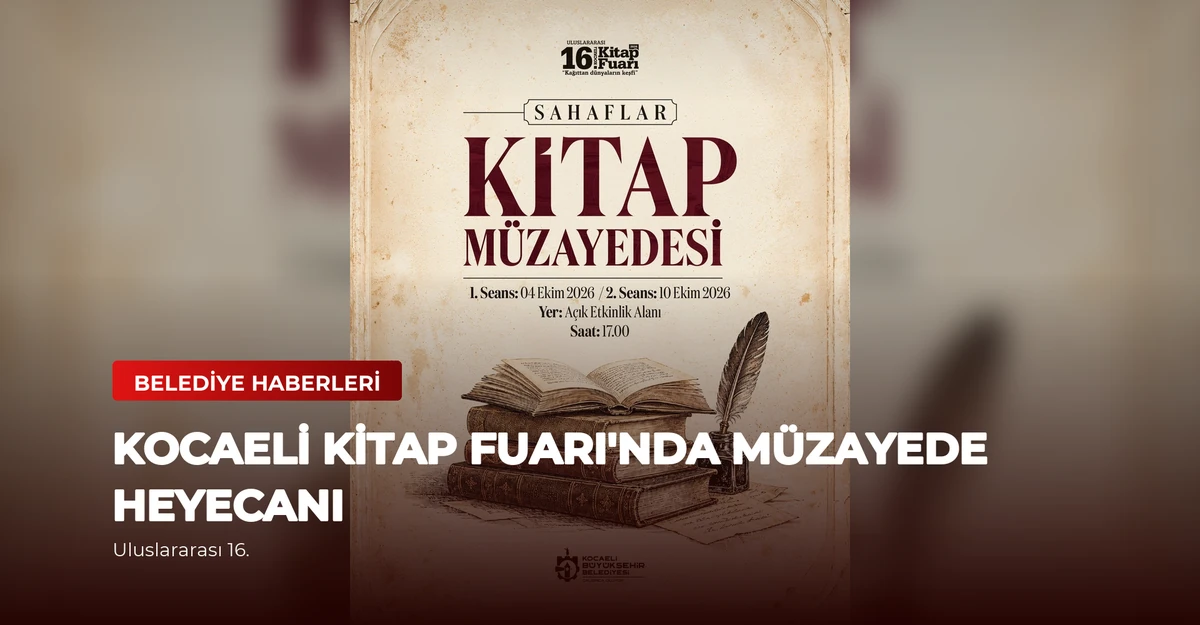 Kocaeli Kitap Fuarı'nda Müzayede Heyecanı