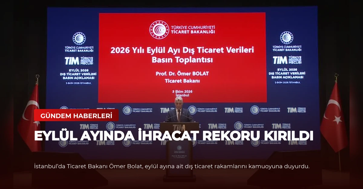 Eylül Ayında İhracat Rekoru Kırıldı
