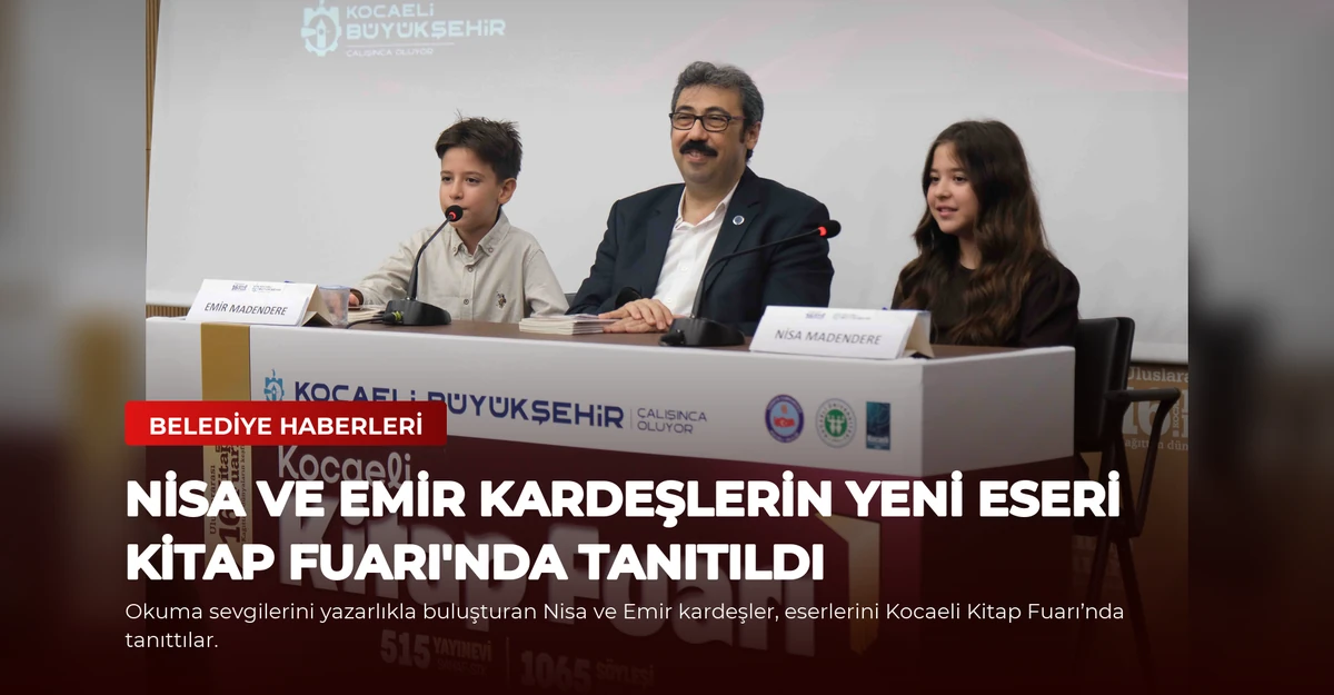 Nisa ve Emir Kardeşlerin Yeni Eseri Kitap Fuarı'nda Tanıtıldı