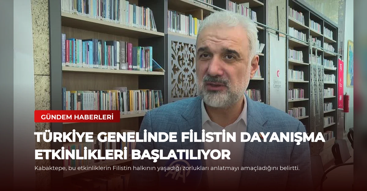 Türkiye Genelinde Filistin Dayanışma Etkinlikleri Başlatılıyor
