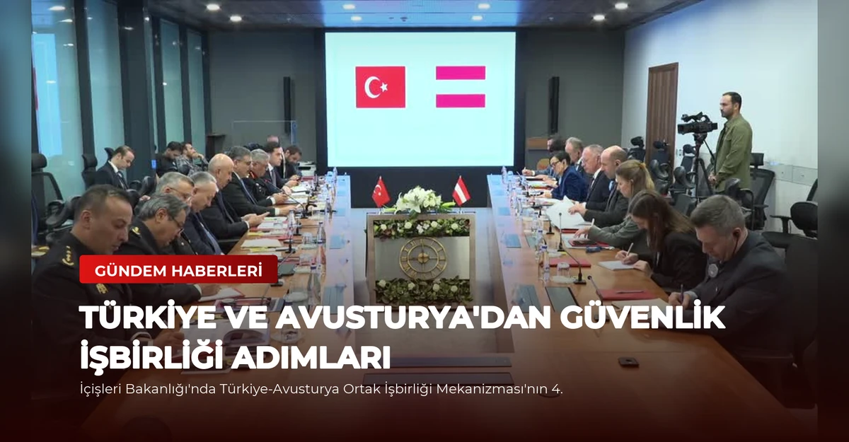 Türkiye ve Avusturya'dan Güvenlik İşbirliği Adımları