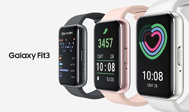 Yaşam tarzına uyum sağlayan yeni nesil akıllı bileklik Samsung Galaxy Fit3 alanlara, özel kordon hediye!