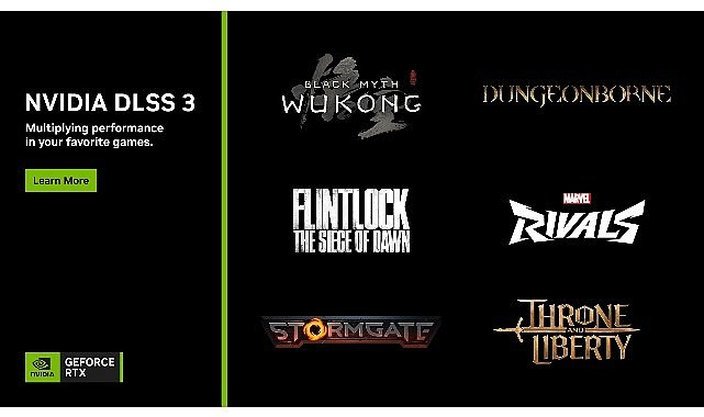 Stormgate, Dungeonborne, Flintlock: The Siege of Dawn, THRONE AND LIBERTY, Marvel Rivals NVIDIA DLSS ve NVIDIA Reflex Desteği Alıyor