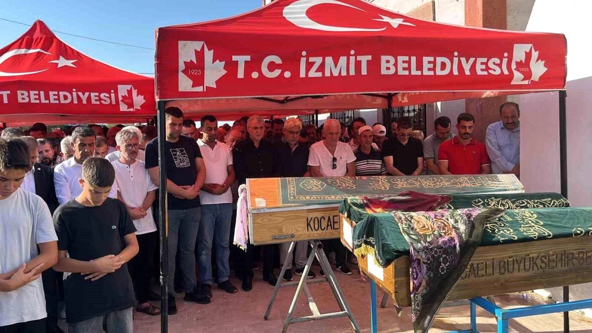 Kocaeli’de Göle Düşen 2 Çocuk ve Boğulan Babaanne Son Yolculuğuna Uğurlandı