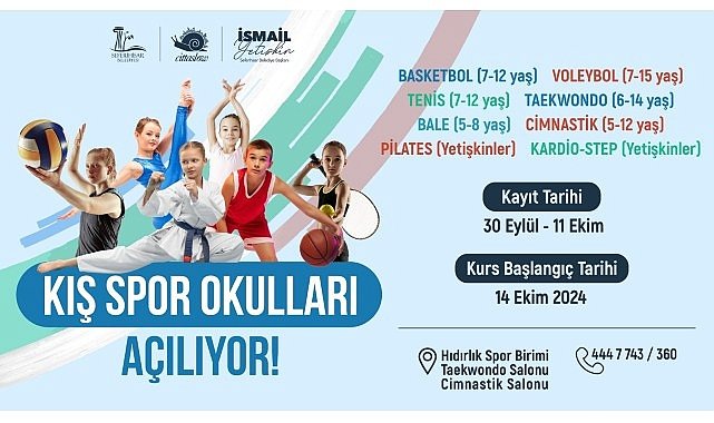  Seferihisar’da Kış Spor Okulları heyecanı başlıyor