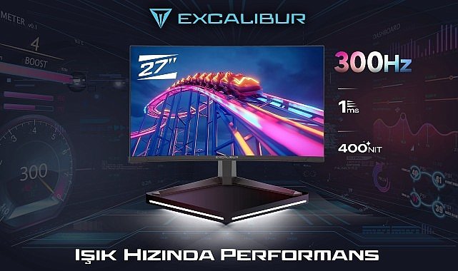  300 Hz Kategorisinde İlklere İmza Atan Yeni Excalibur 27″ Curved Gaming Monitör Satışa Çıktı!